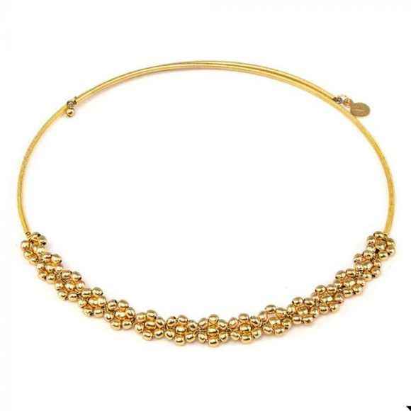 NWT Handcrafted Brass necklace.  Garland ADJUSTABLE NECKLACE - Picture 3 of 17